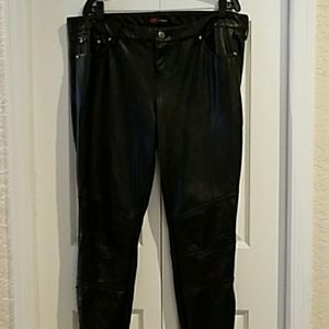 Torrid black vegan leather skinny jeans size 14